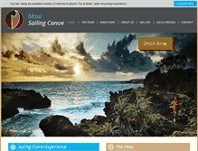 Tablet Screenshot of mauisailingcanoe.com